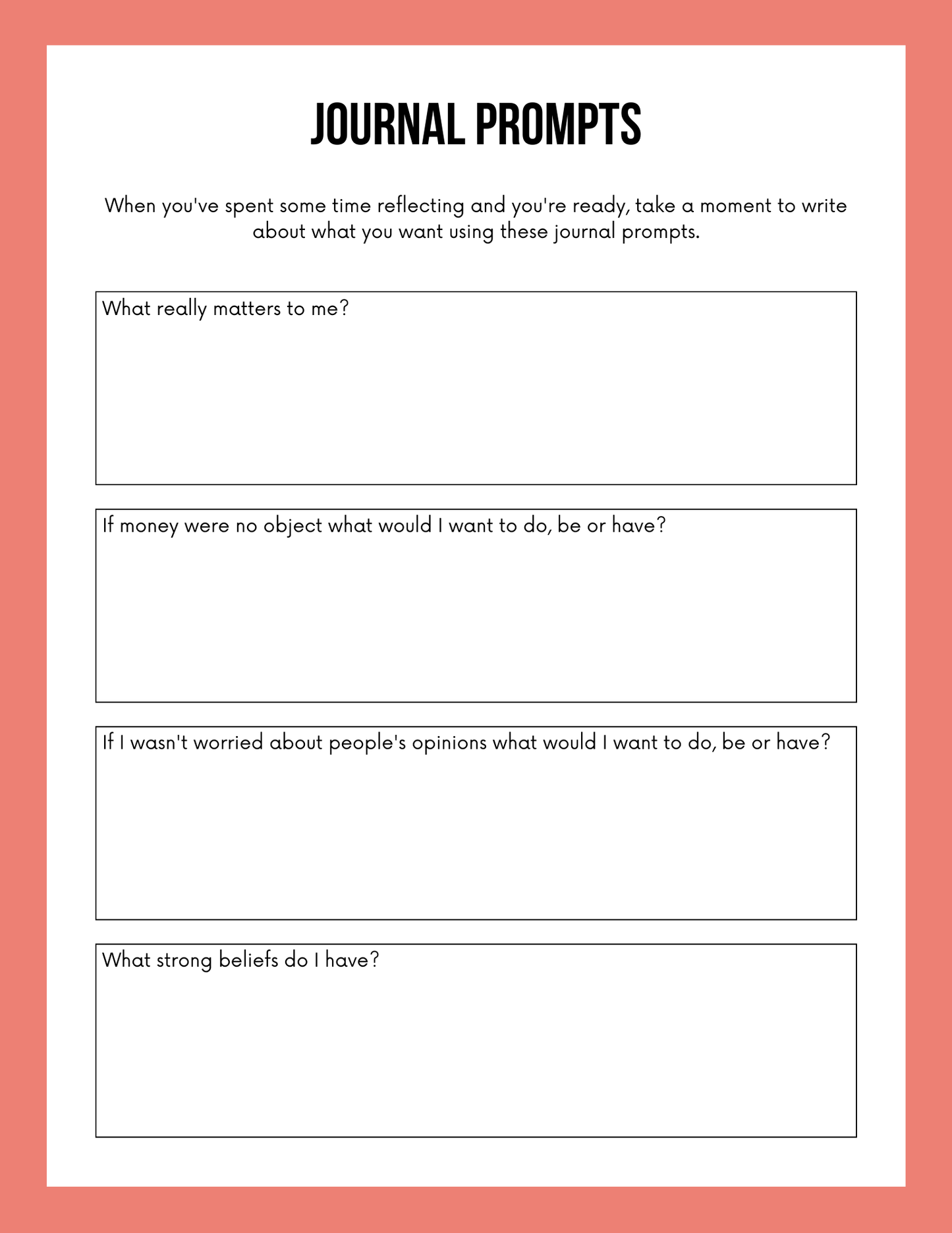 Vision Board Workbook
