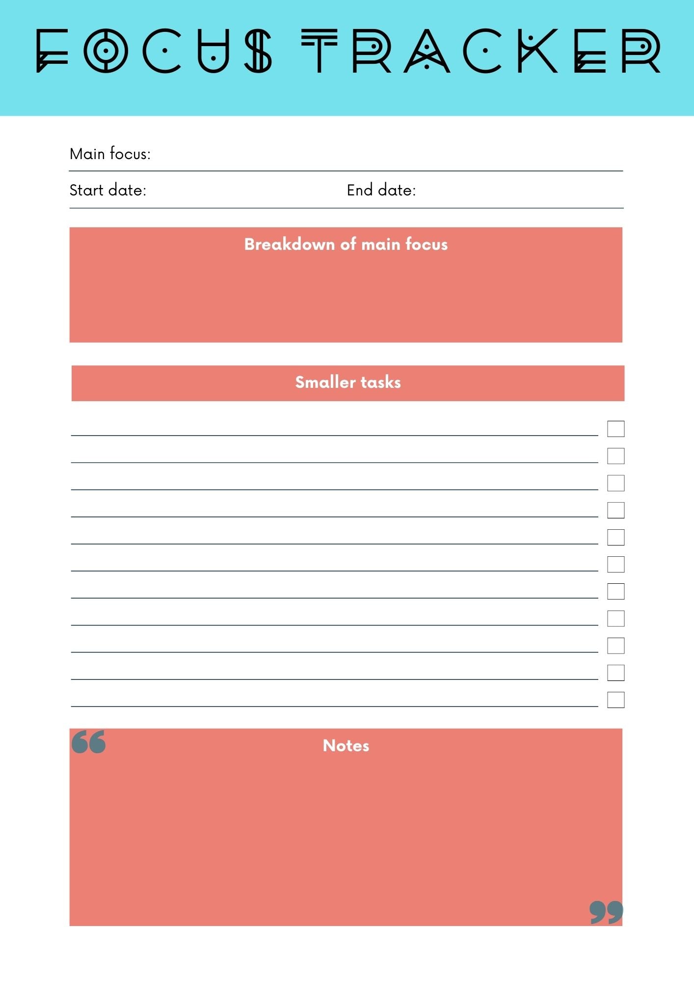 Productivity Workbook