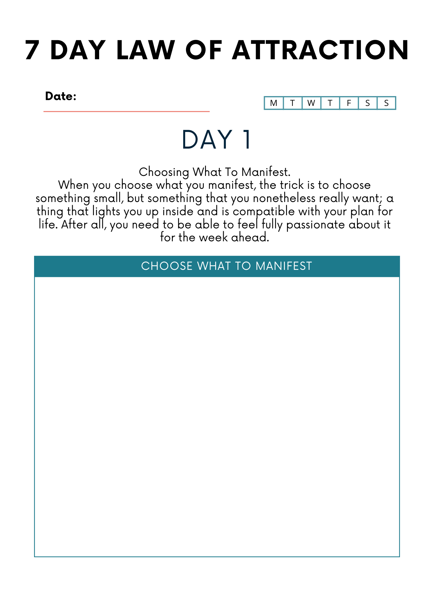 Law of Attraction Planner