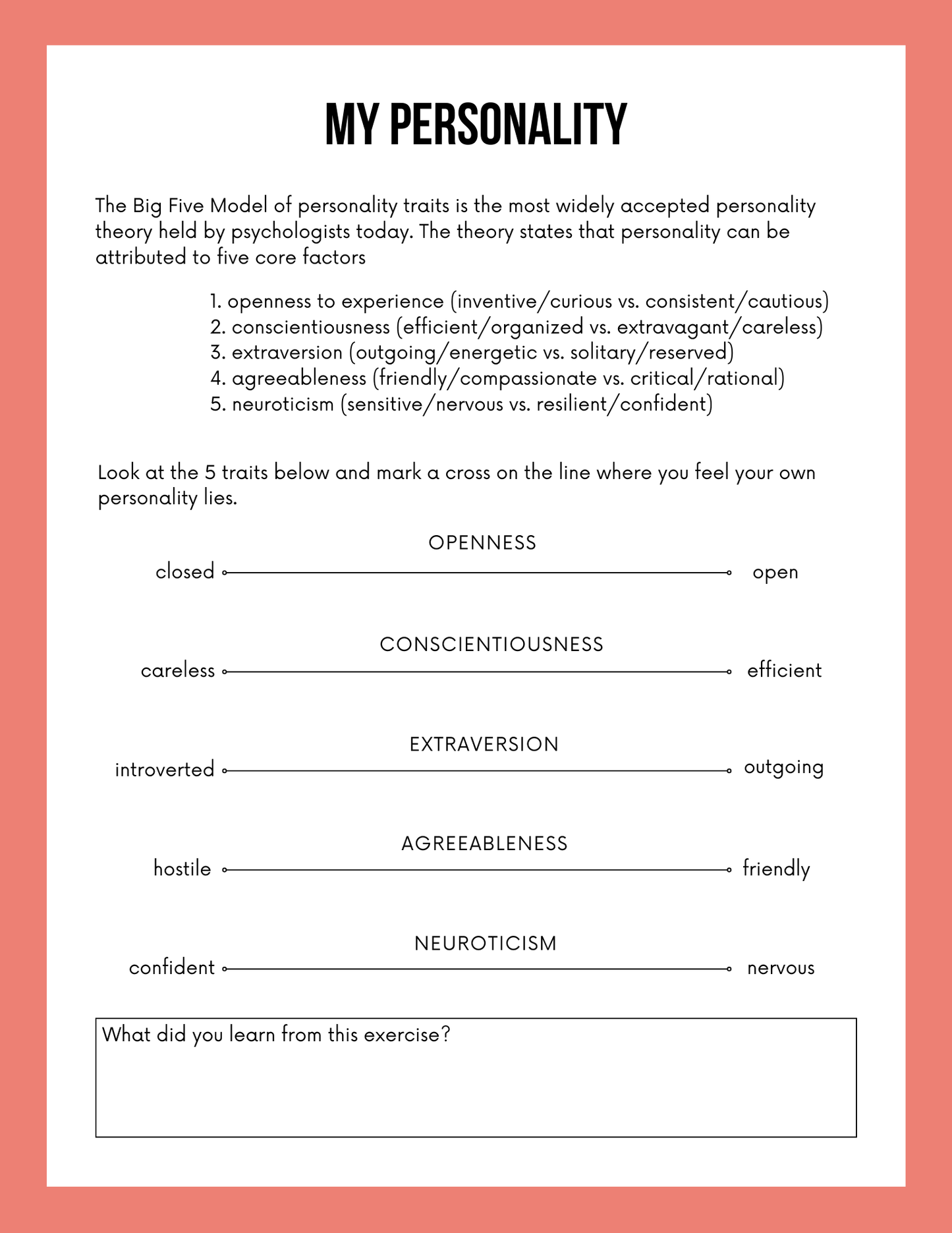 Vision Board Workbook