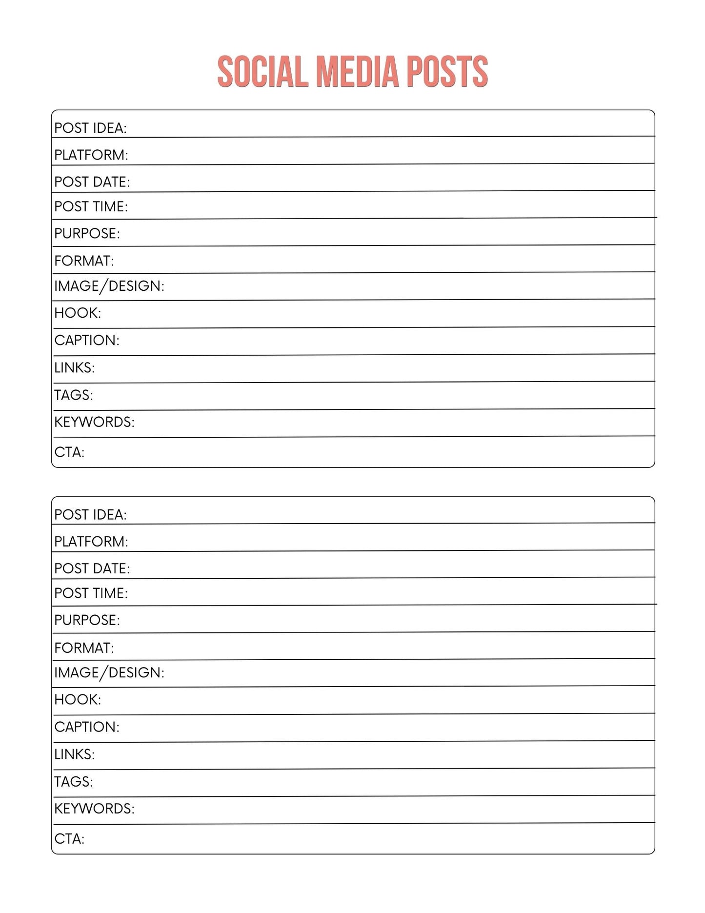 Business Owner Planner