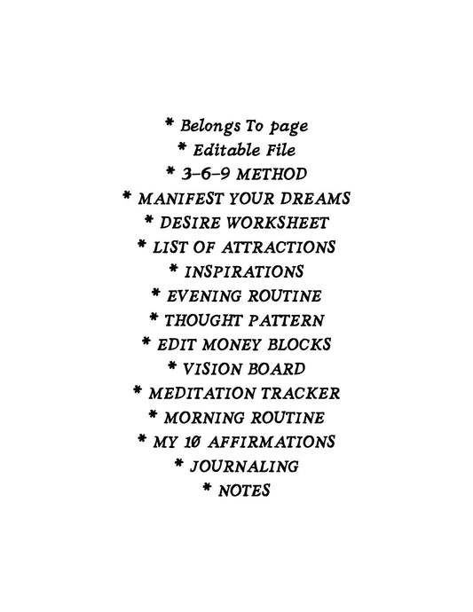 Manifestation Journal