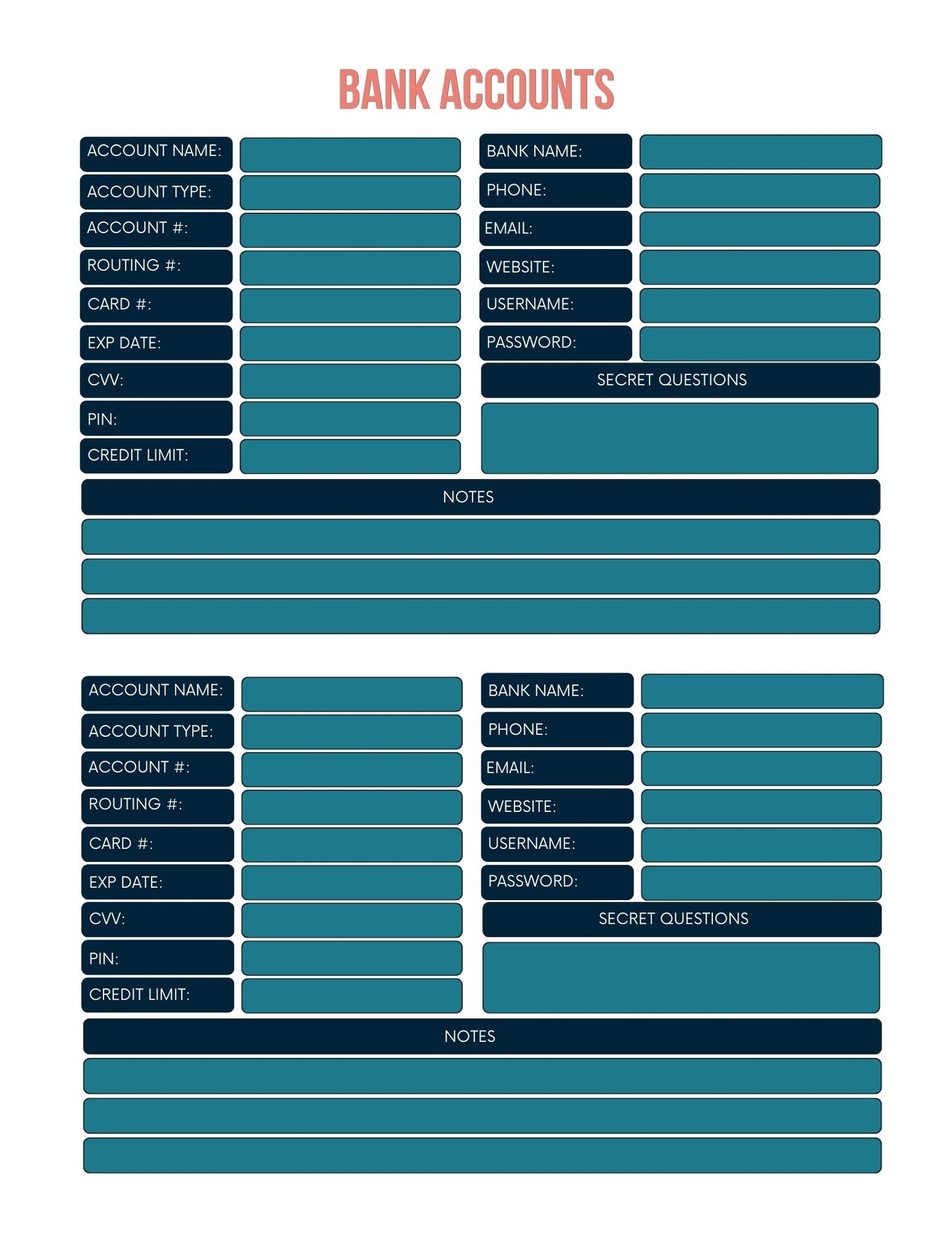 Business Owner Planner