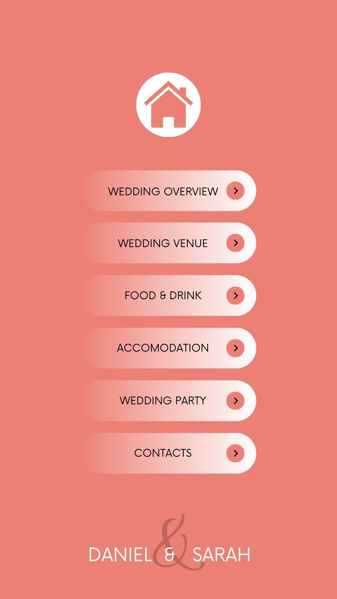 Wedding Itinerary Template
