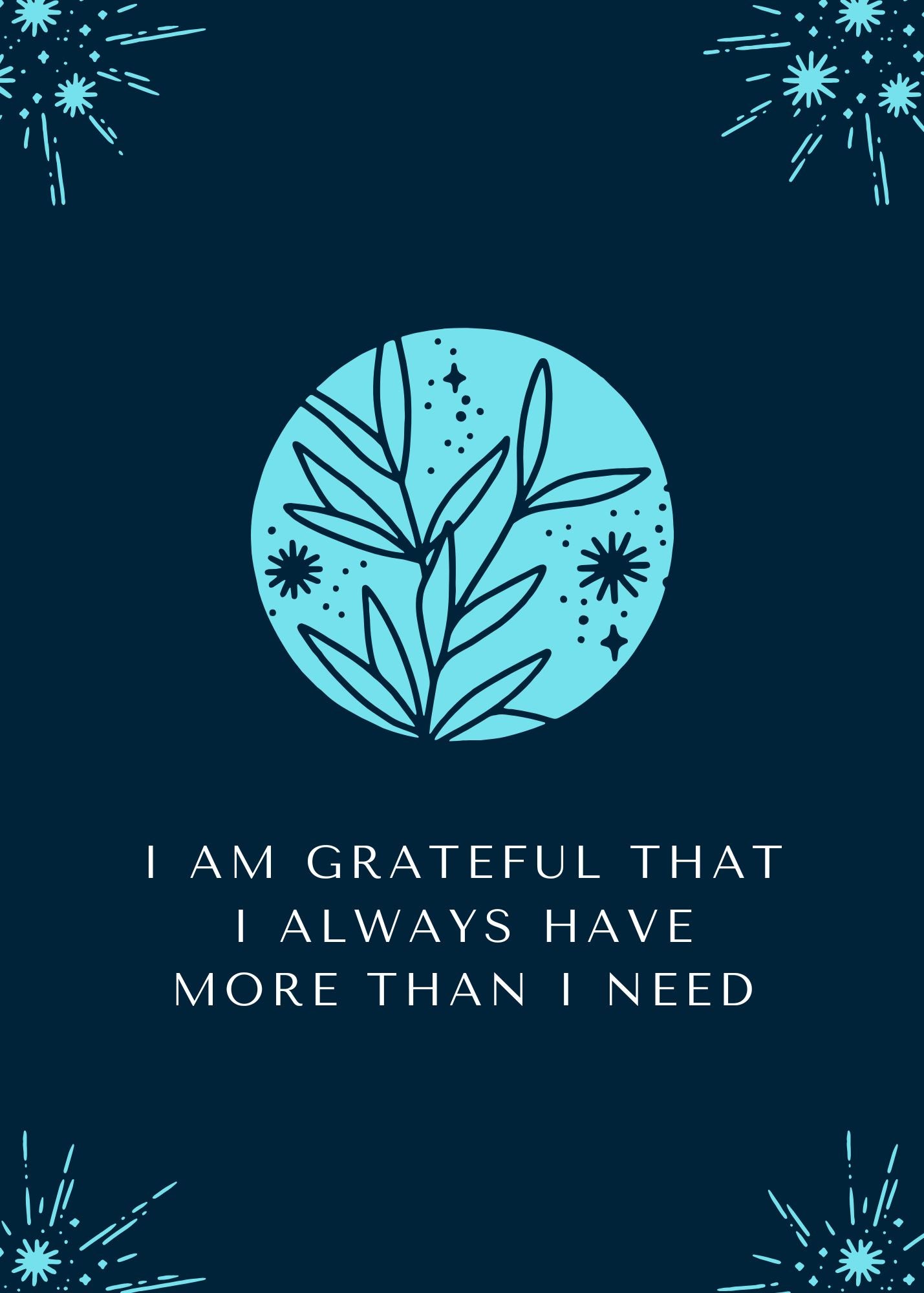 Abundance Affirmation cards