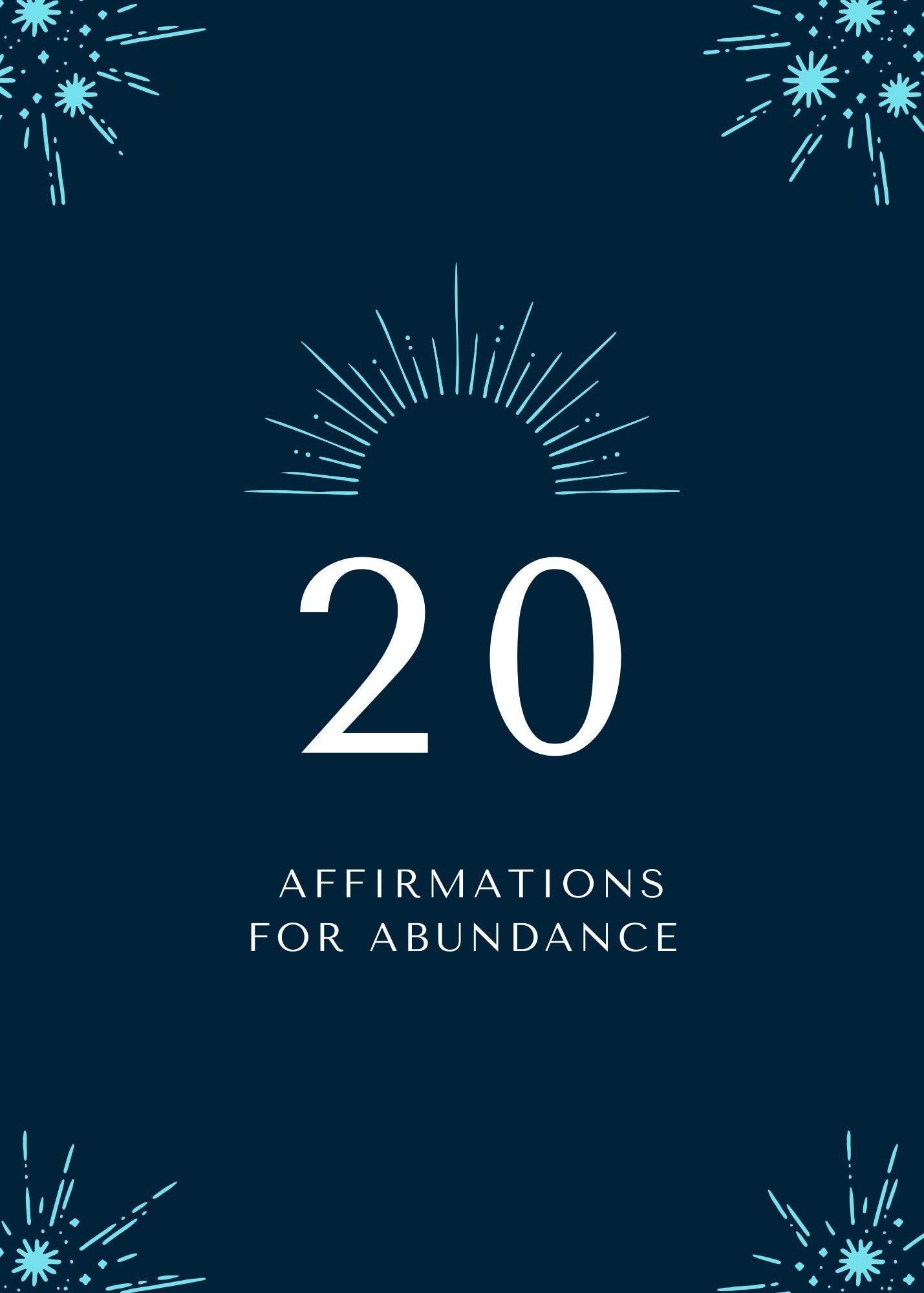 Abundance Affirmation cards