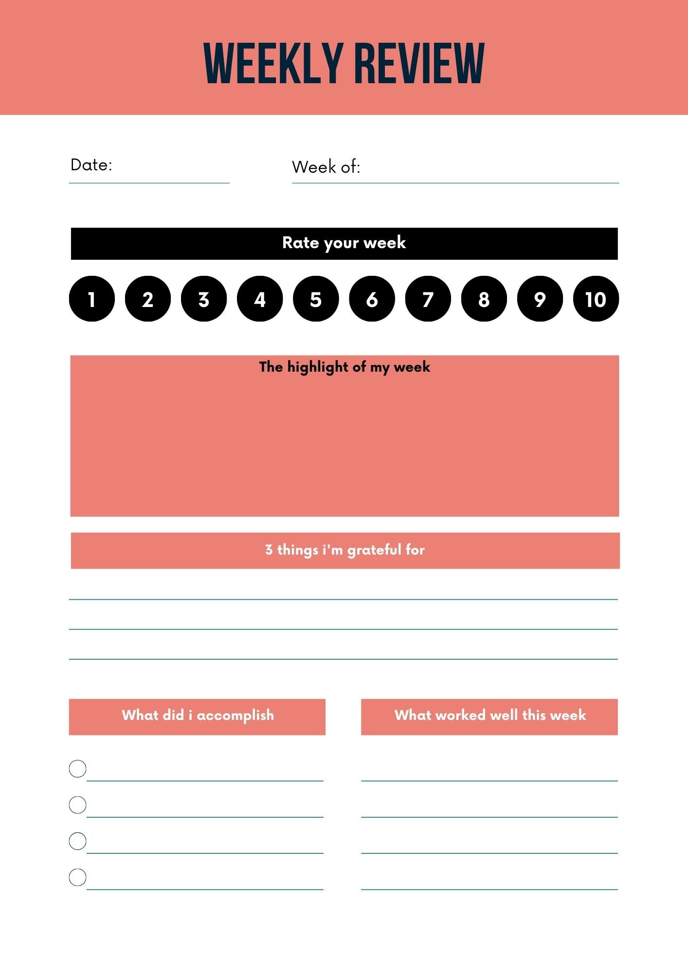 Productivity Workbook
