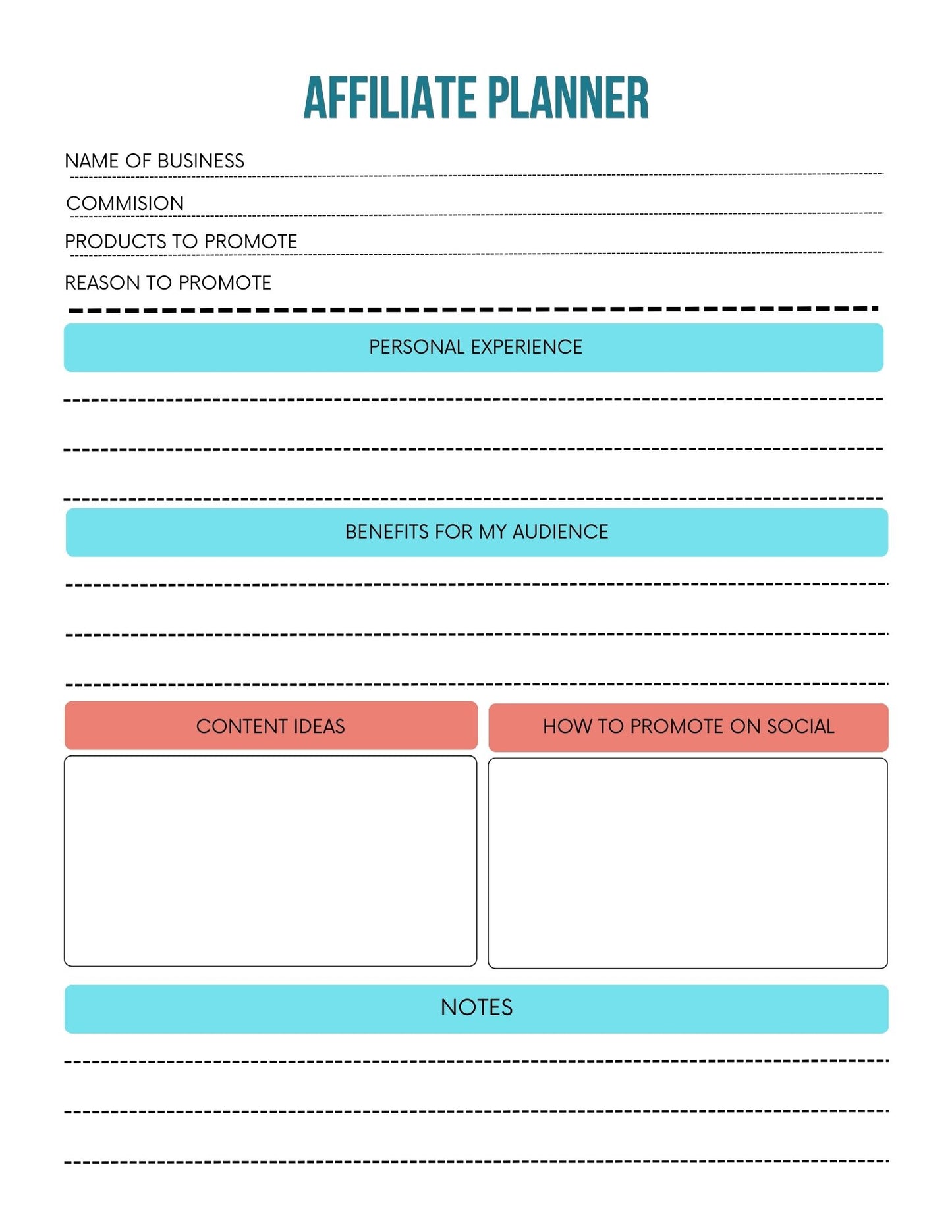 Business Owner Planner