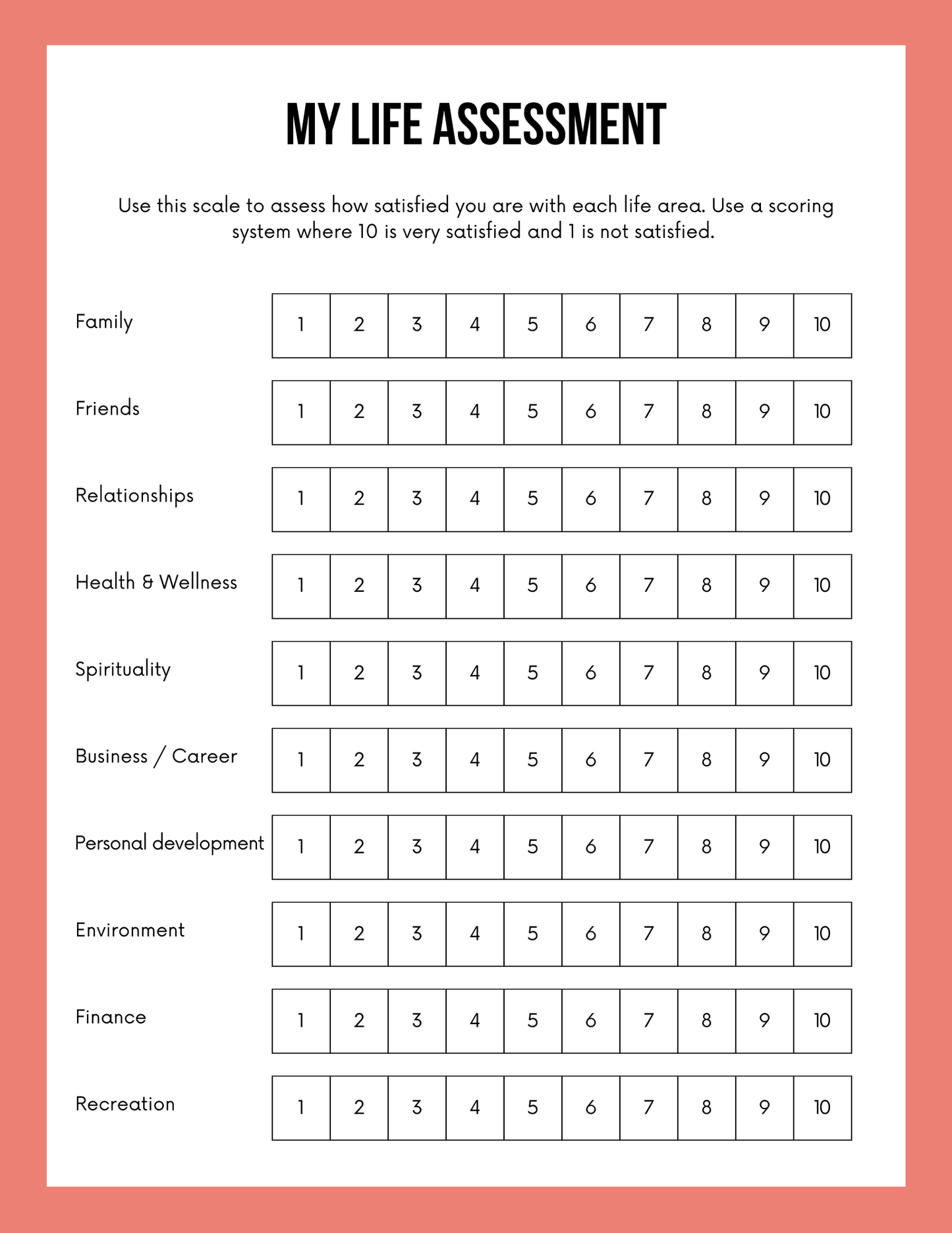 Vision Board Workbook