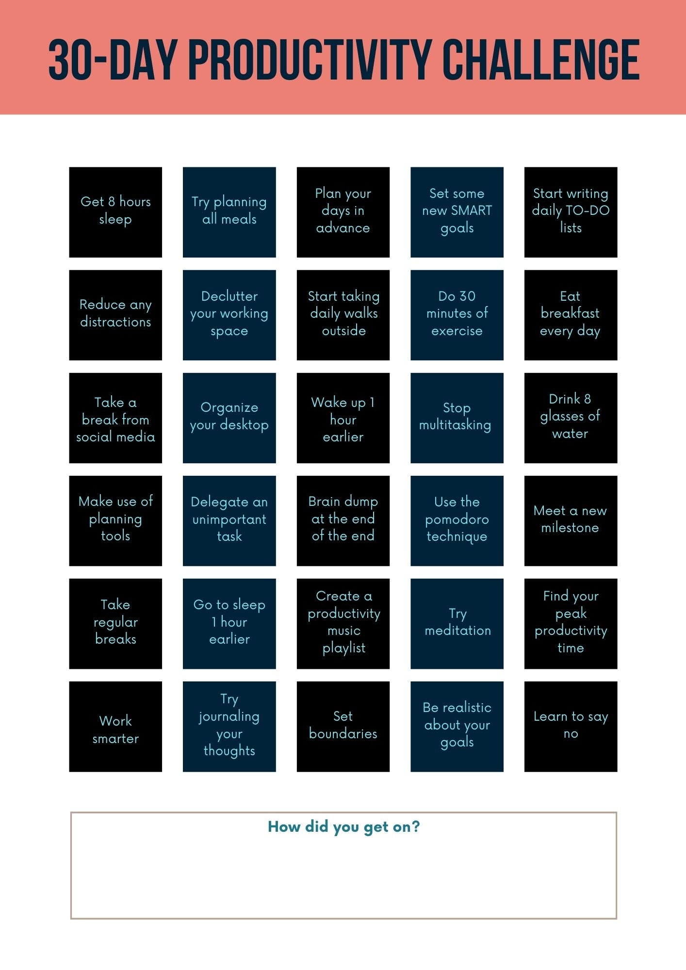 Productivity Workbook