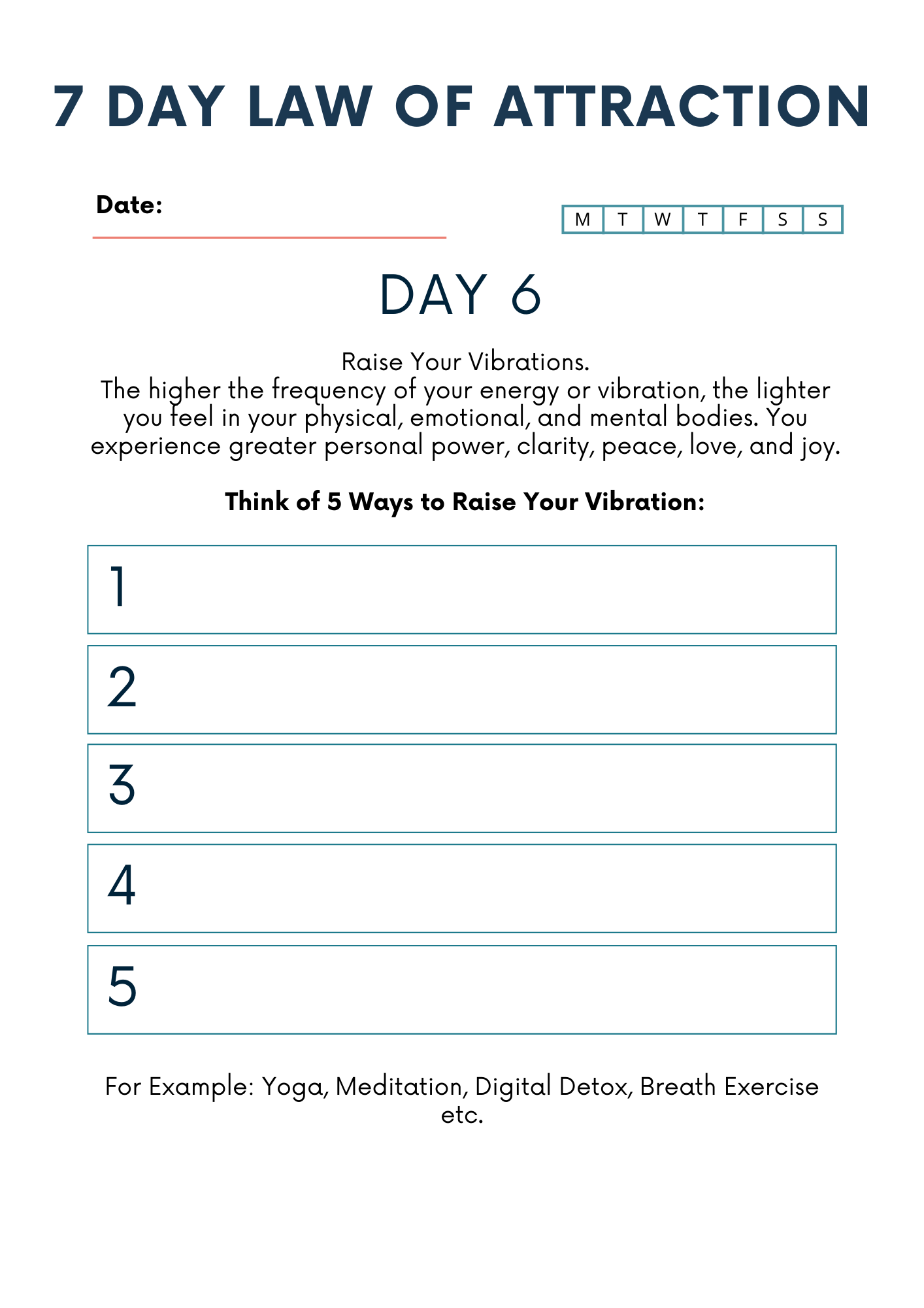 Law of Attraction Planner