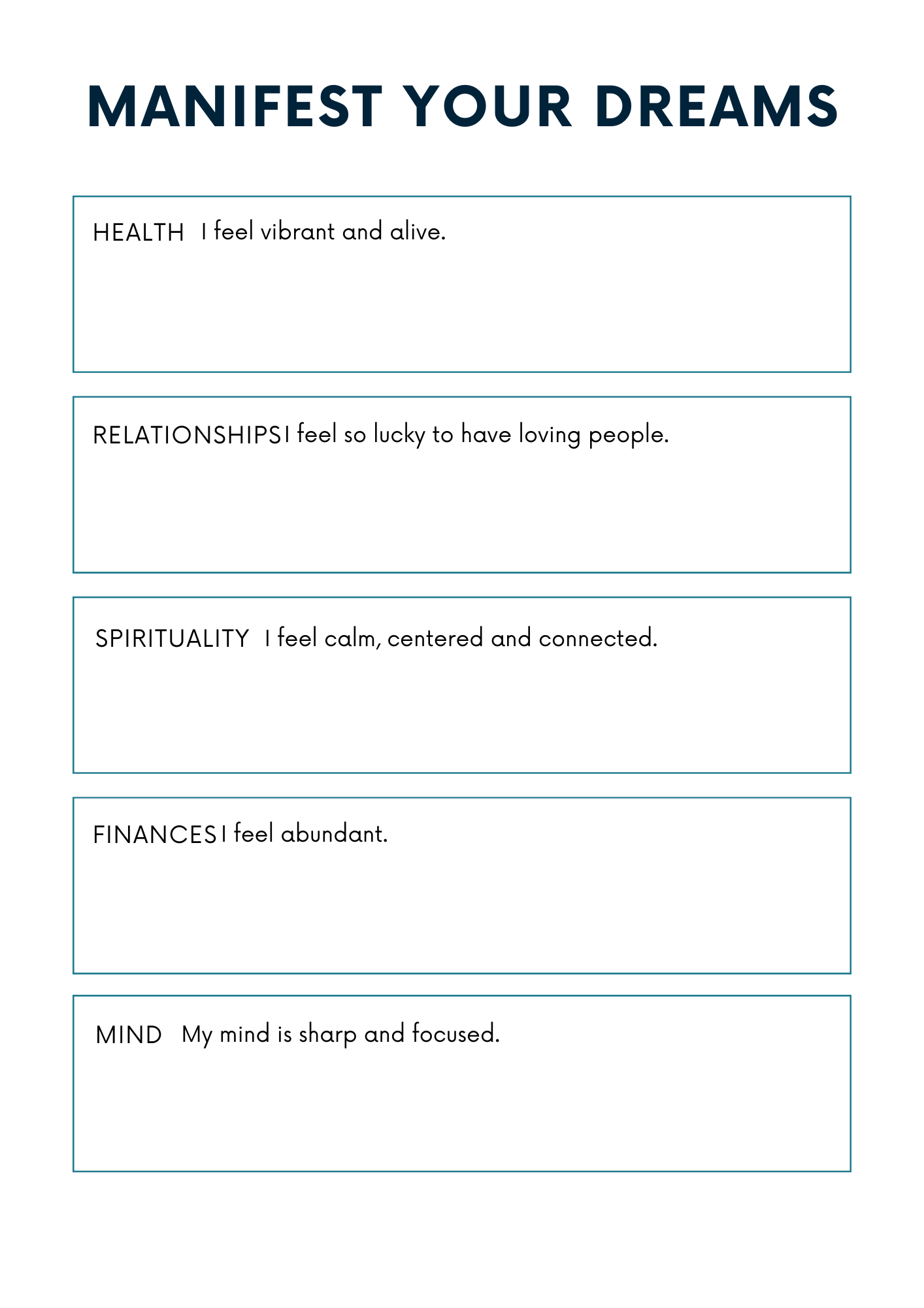 Law of Attraction Planner