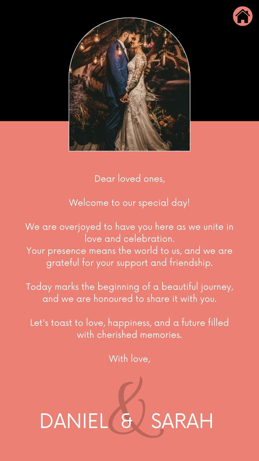 Wedding Itinerary Template