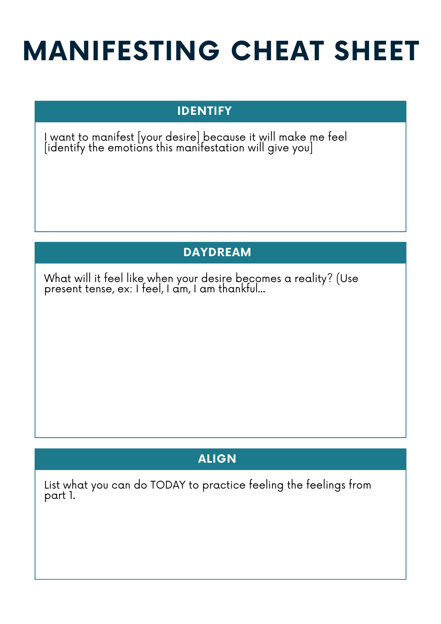 Law of Attraction Planner