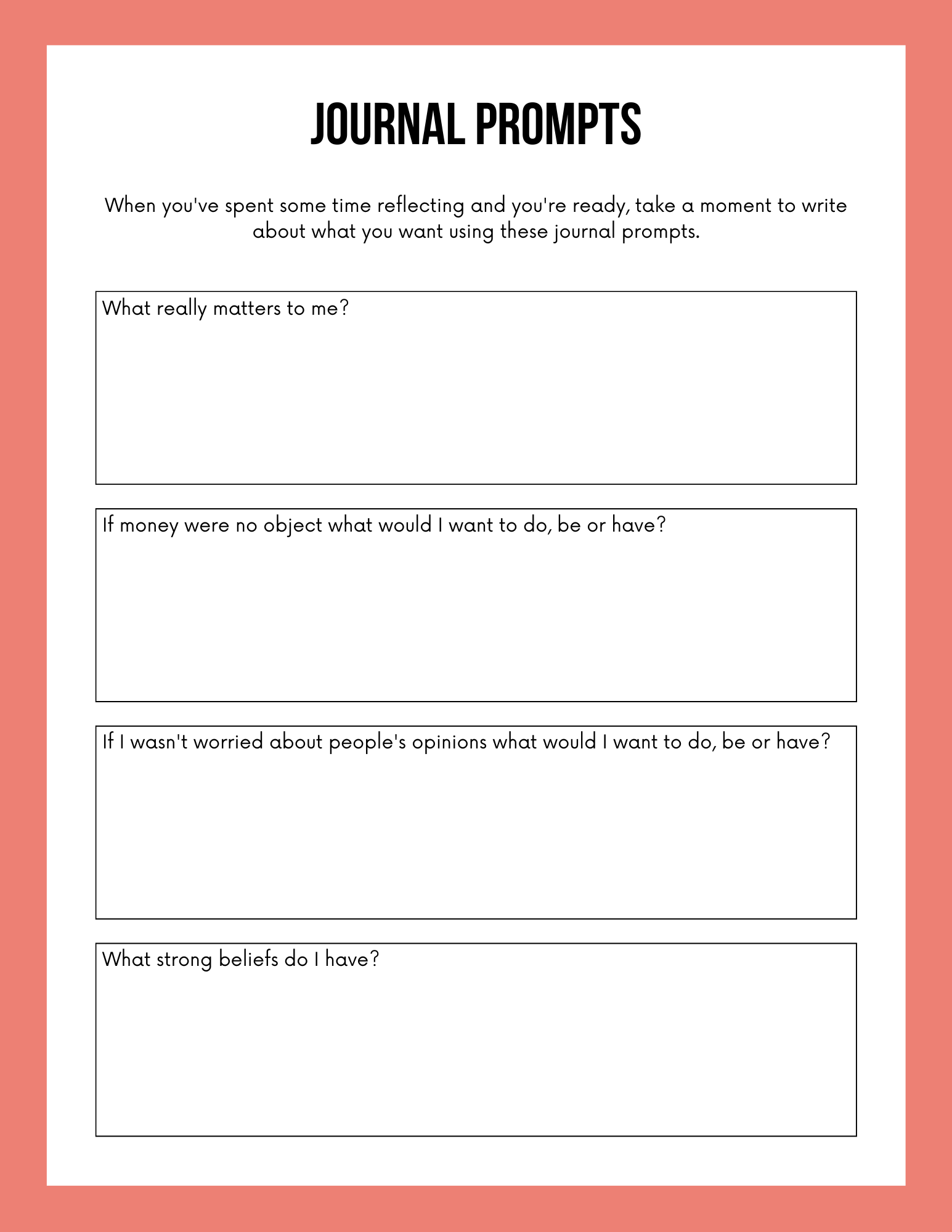Vision Board Workbook