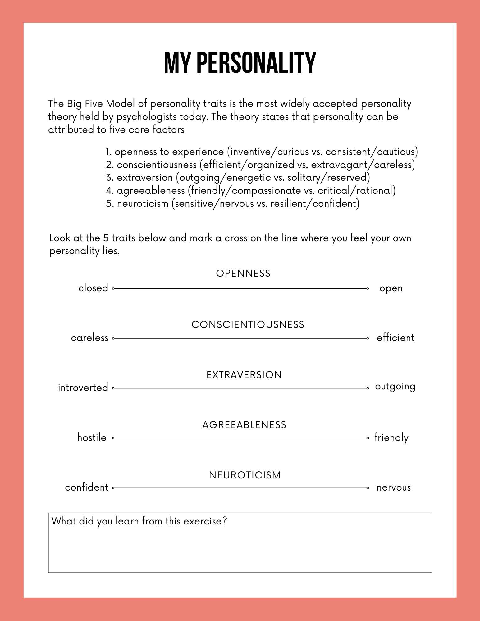 Vision Board Workbook