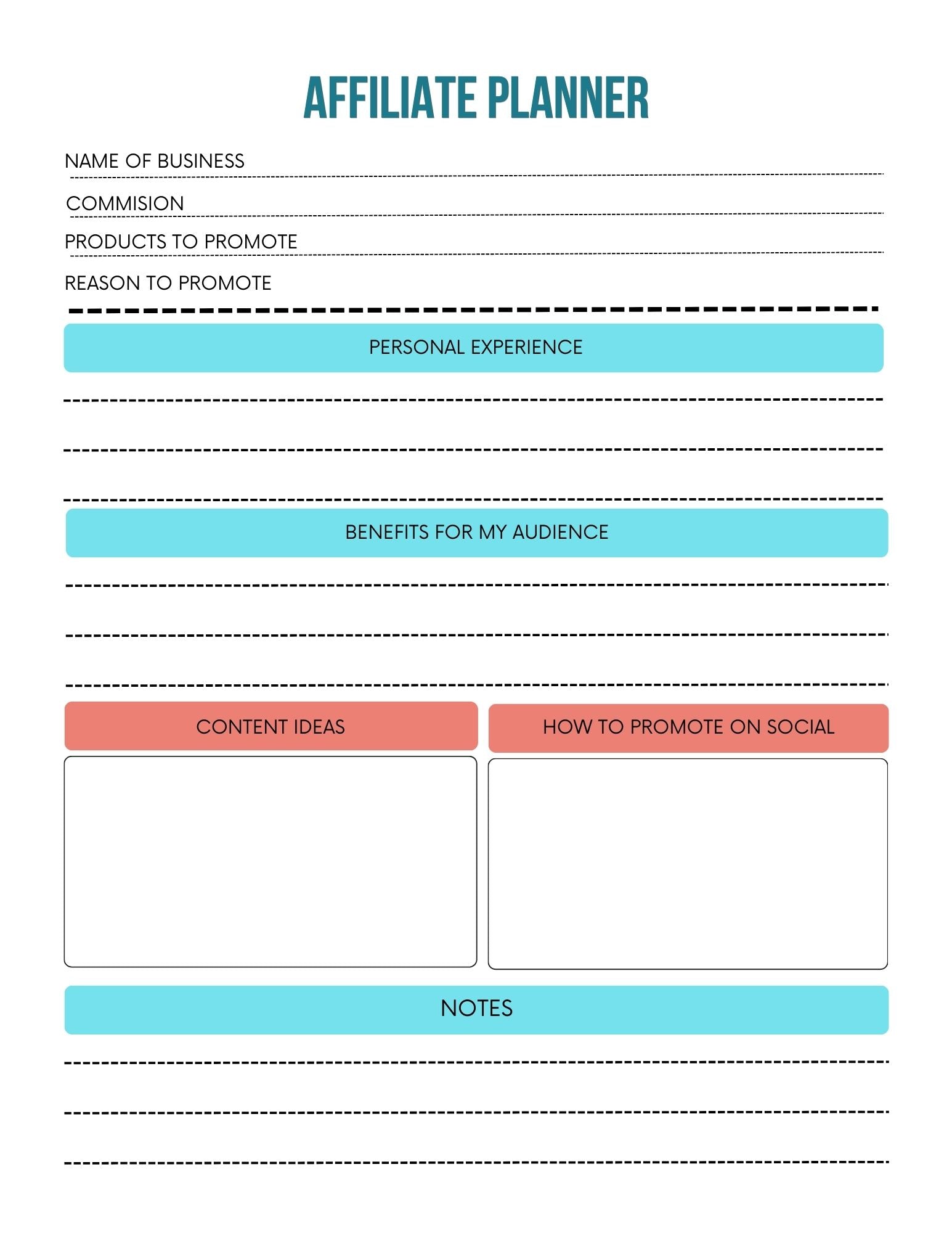Business Owner Planner