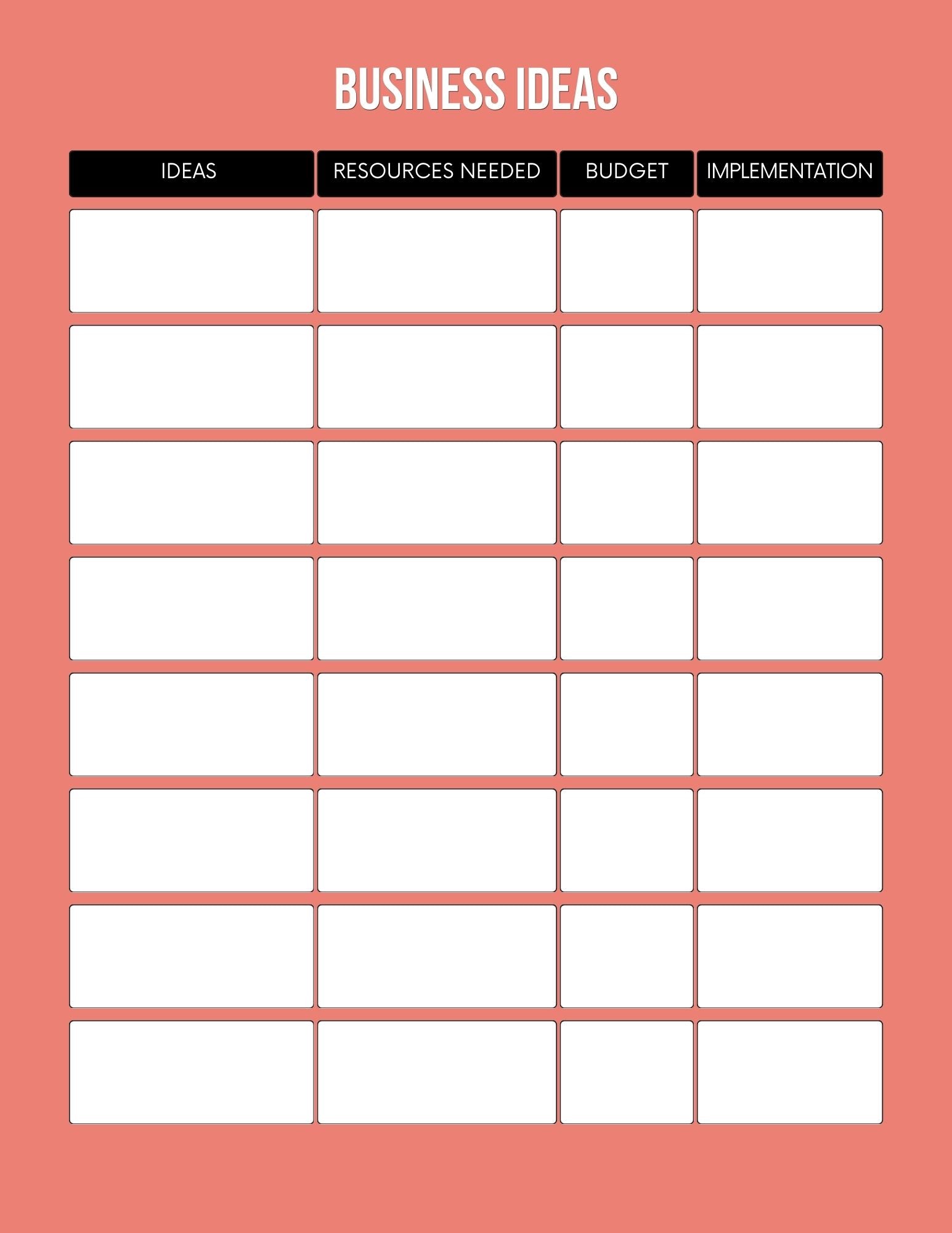 Business Owner Planner